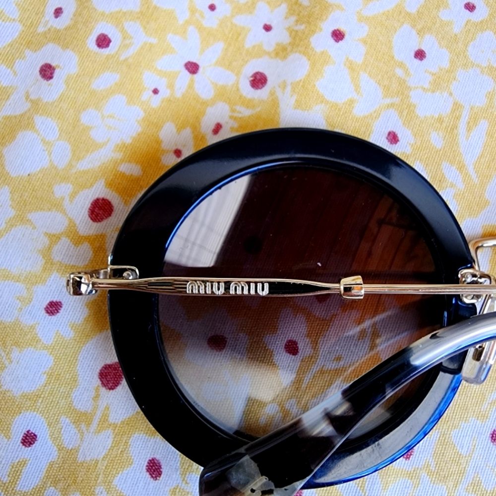 Miu Miu sunglasses - black with rhinestones